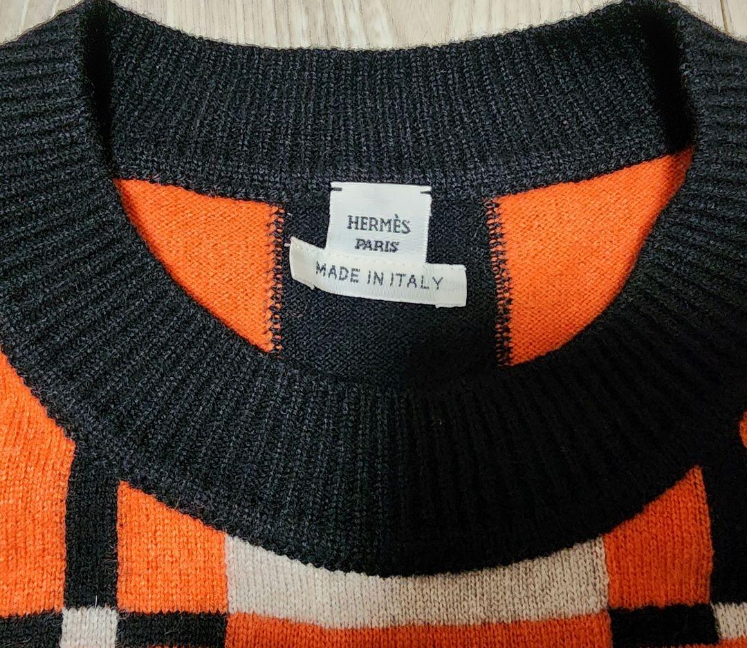 HERMES・エルメス◆半袖ニット
