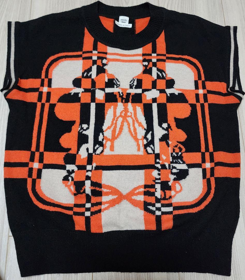 HERMES・エルメス◆半袖ニット