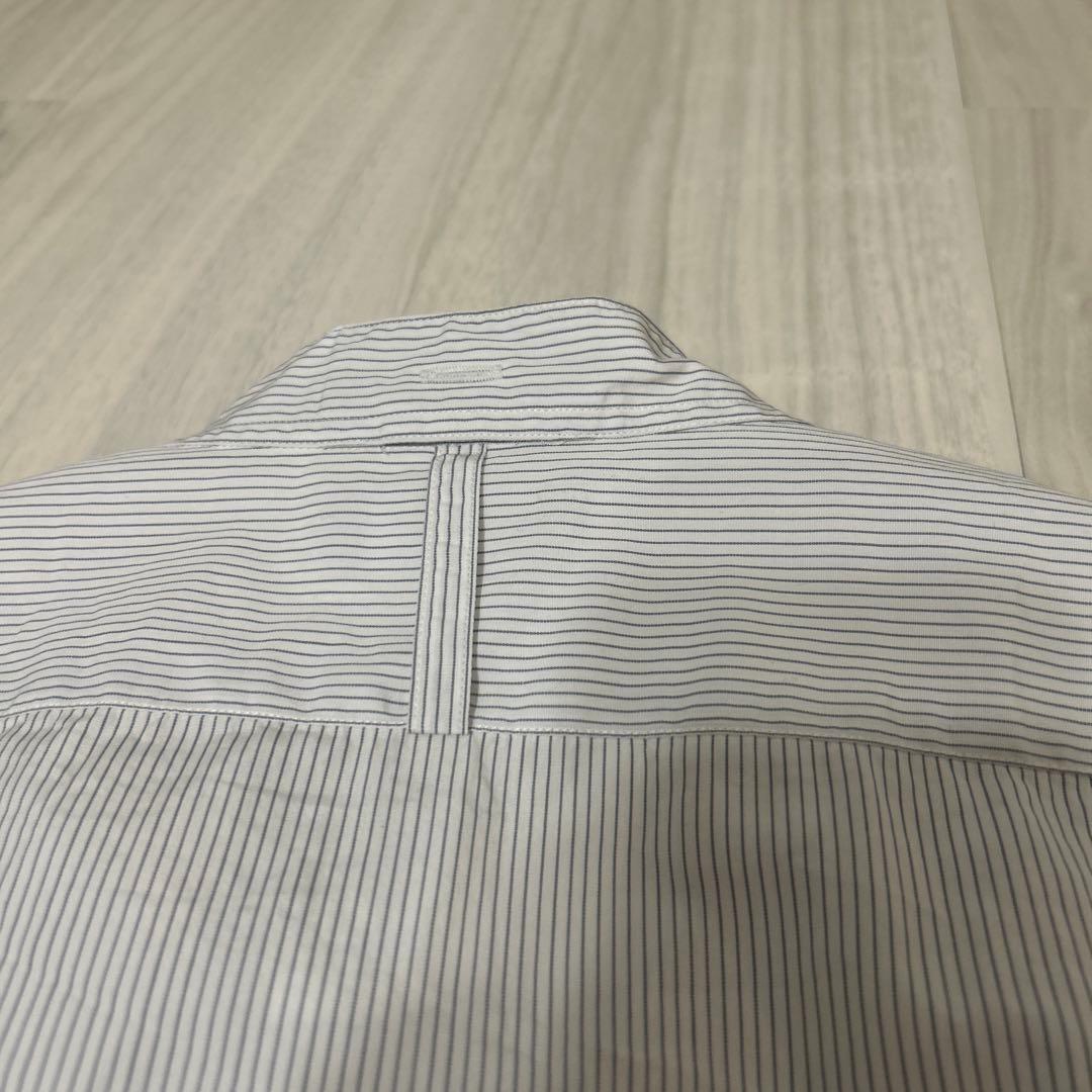 マーガレットハウエル メンズS バンドカラーシャツ ストライプ