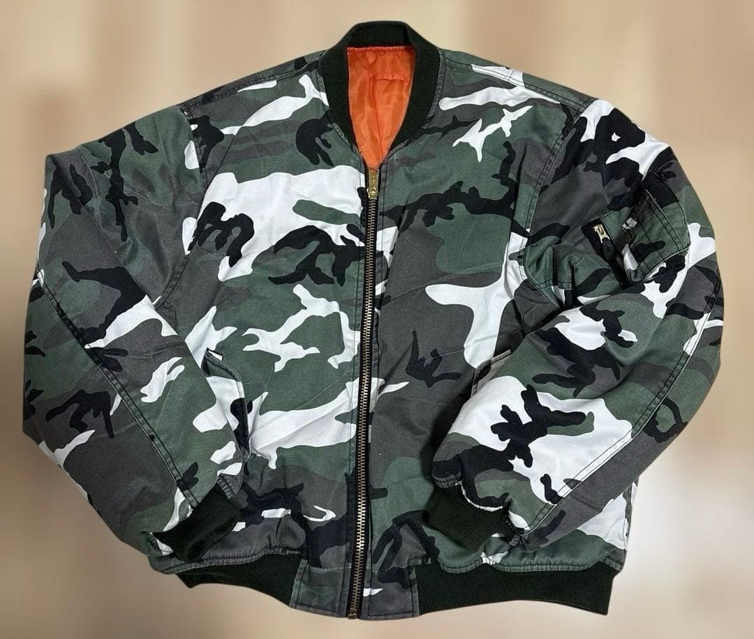 Fostex garments アーバンカモ MA-1 迷彩　中綿