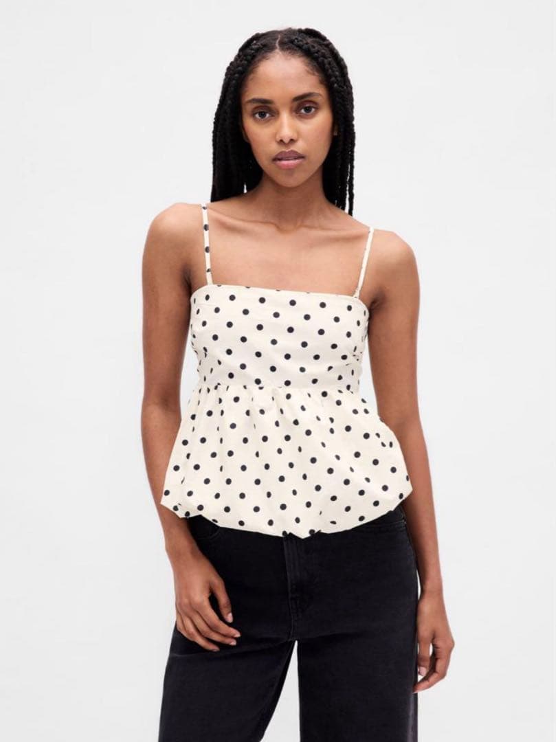 値下げしました！完売品GAP ドット柄　タンクトップ