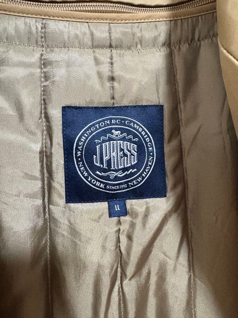 J.PRESS ベージュステンカラーコート LL
