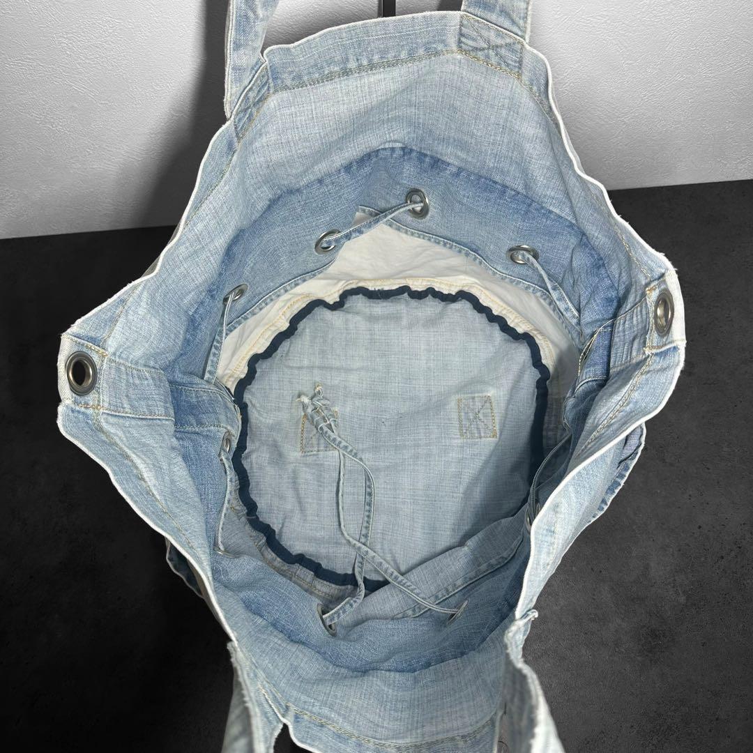 希少✨Carhartt デニム　ラージ　トートバッグ　2way ショルダーバッグ