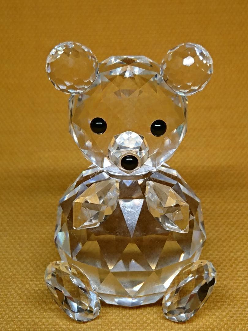 【美品】ベア　熊　スワロフスキー　置物　インテリア　工芸品　美術品　A3105