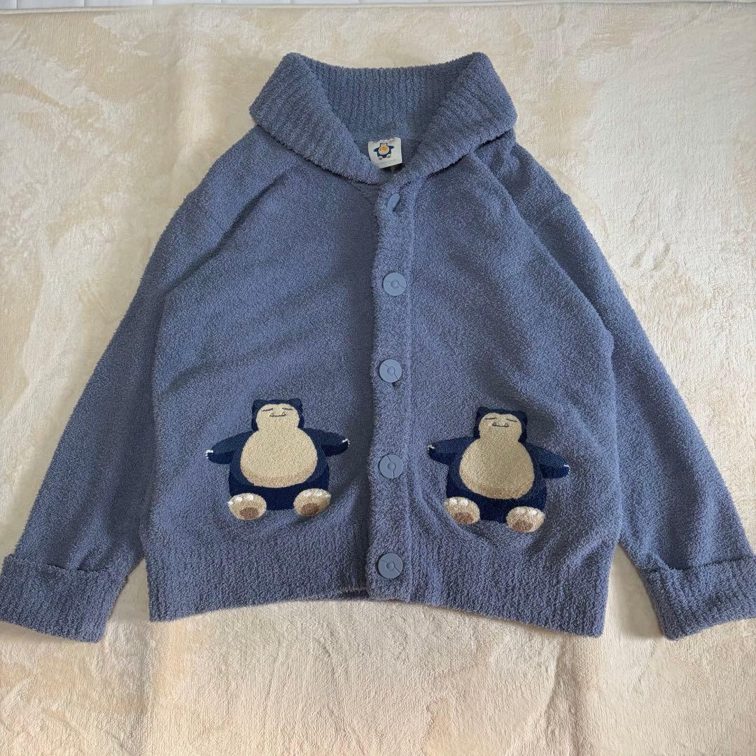 gelato ベビモコジャガードショール　カーディガン　カビゴン　M-L