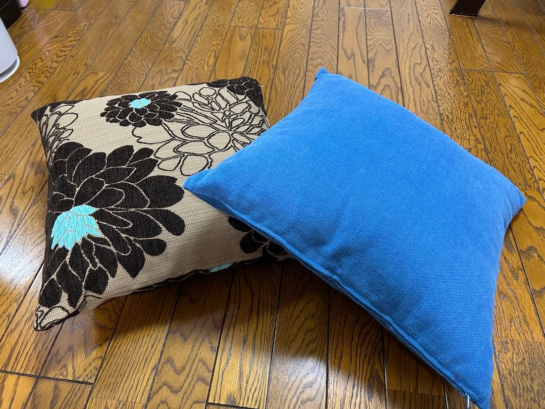 美品　エーフラット　中綿つき PUブラウン　CLインディゴ