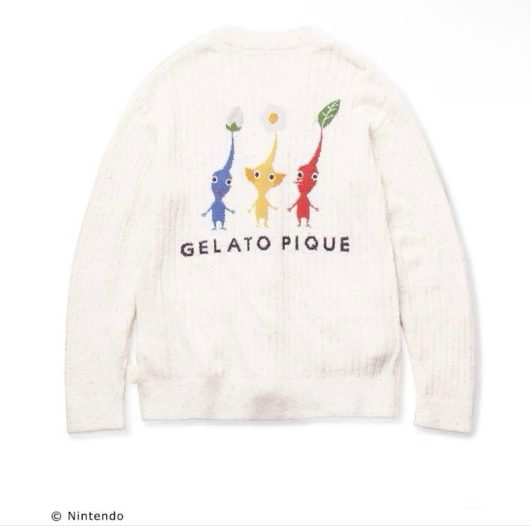 新品未使用　ジェラートピケ　PIKMIN ピクミン　スムーズィーリブカーディガン