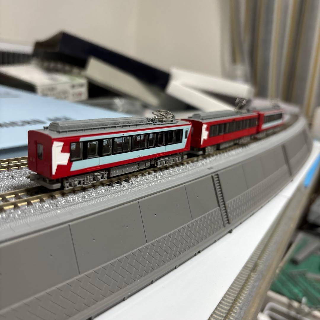 モデモ　箱根登山鉄道2000系グレッシャーエクスプレス塗装　3両セット