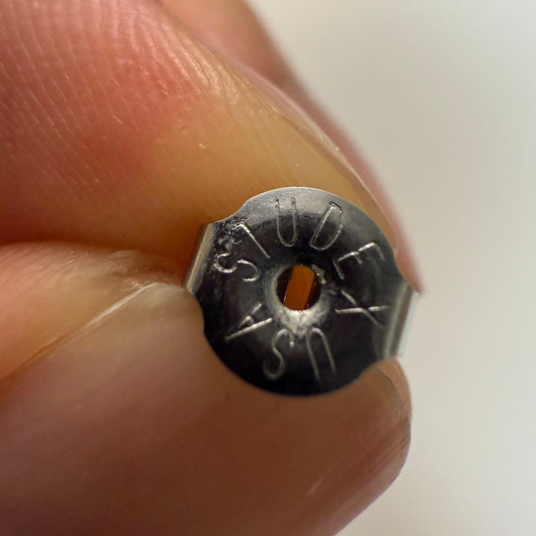 シルバー クロス　ダイヤモンド　ホワイトゴールド　ピアス　スタッドピアス