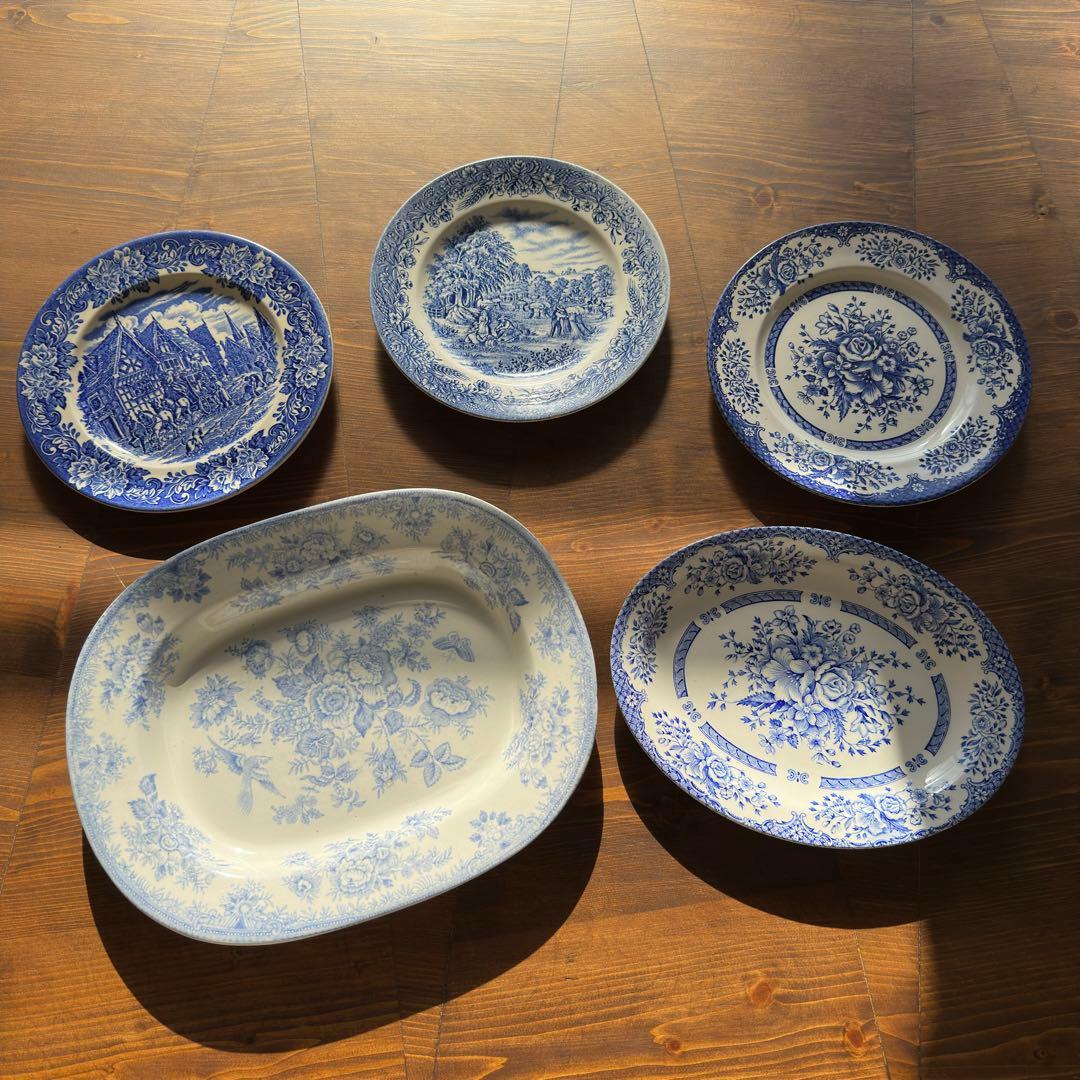 イギリス アンティーク 皿 バーレイ製