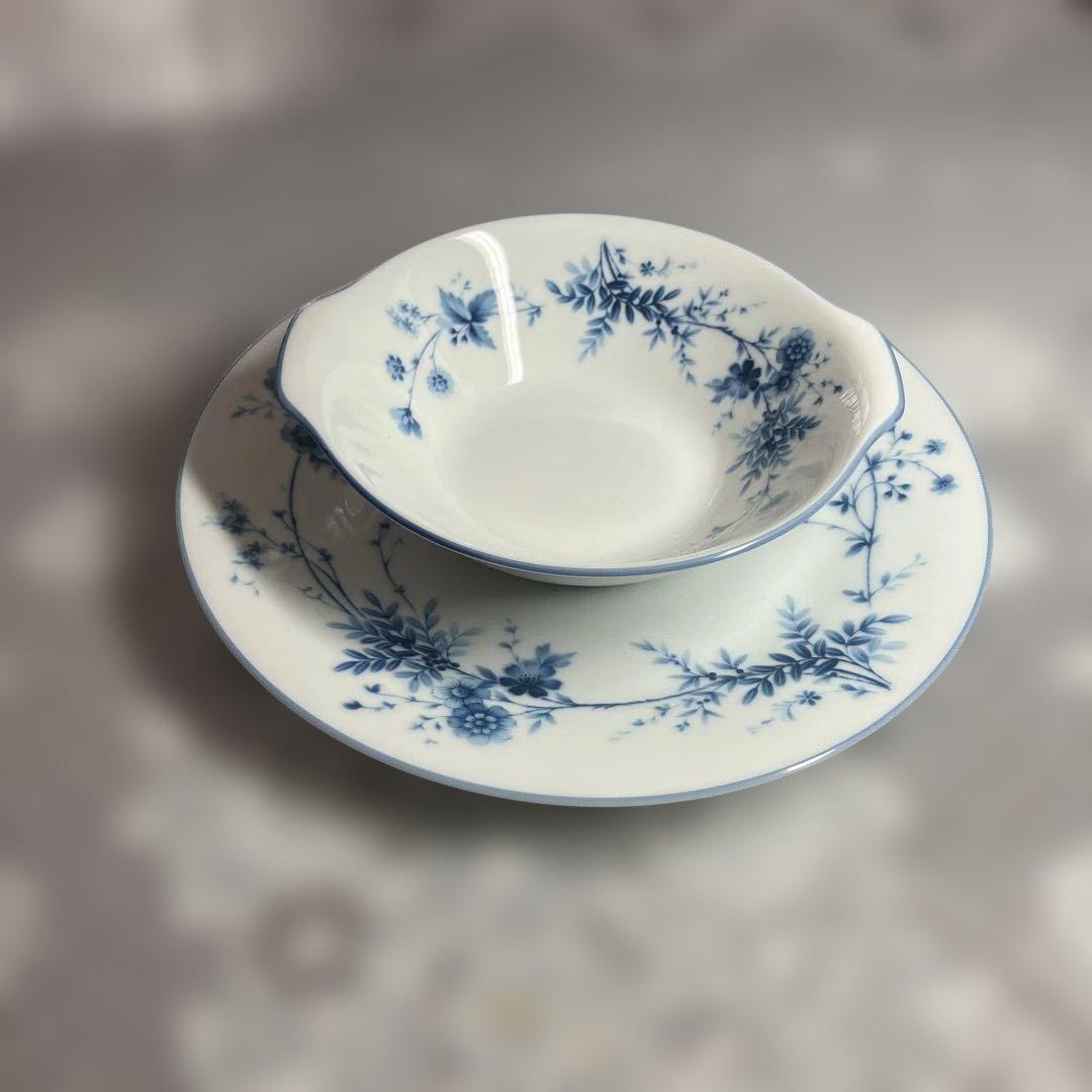 Noritake STARDUSTスープボウル＆プレート 5客セット純正箱付き