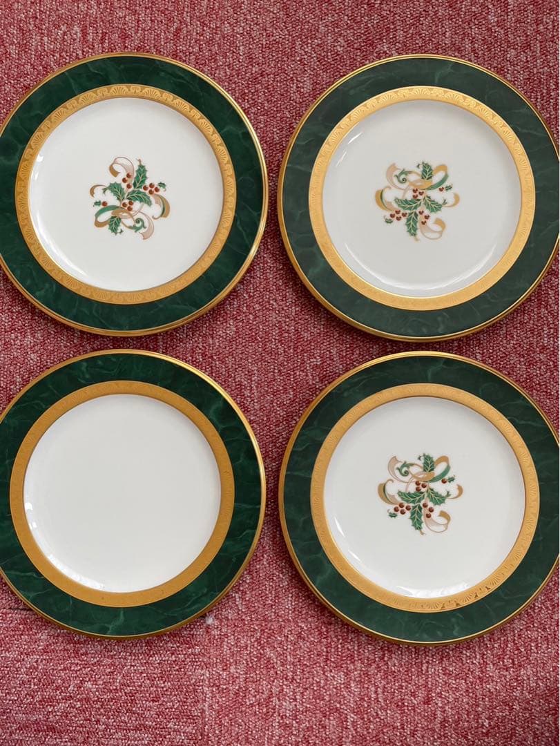 ノリタケ　フィッツジェラルド　陶器　中皿22cm 4枚セット