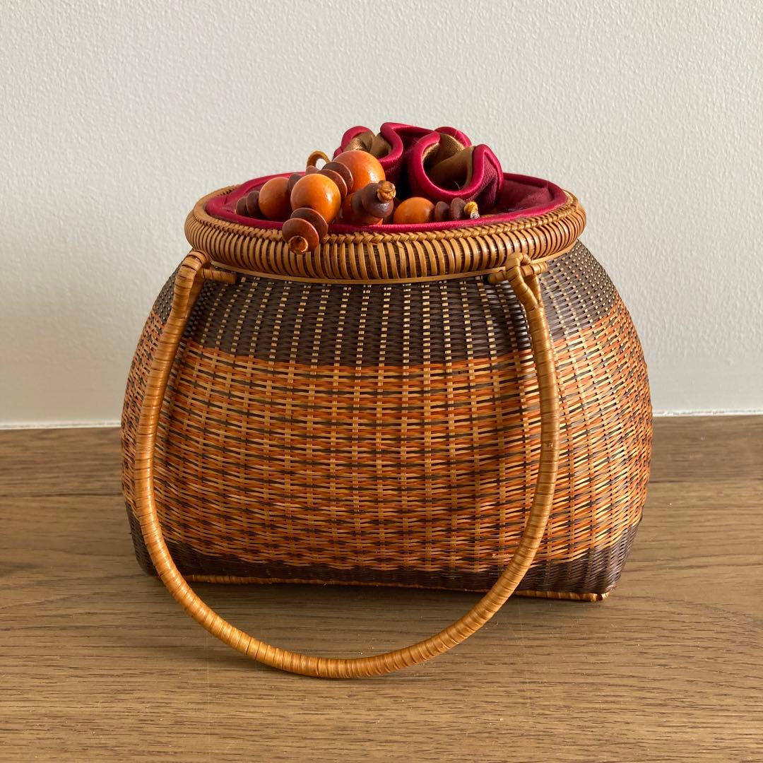 かごバッグ　和装　工芸品