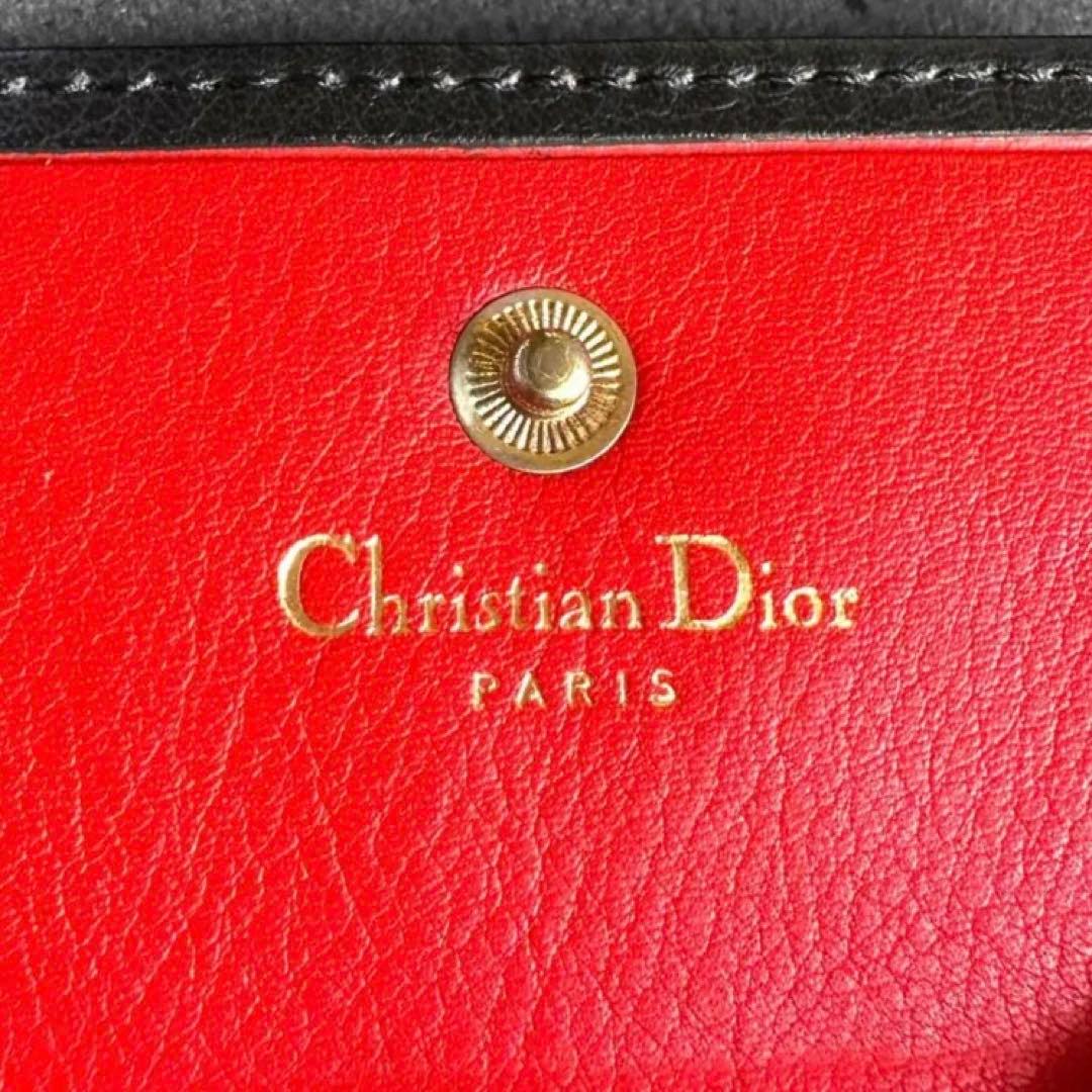 小物 Dior Embossment Logo leather Coin Case