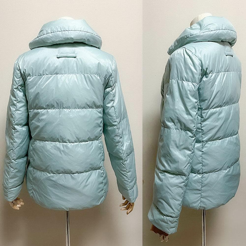 美品 パラスパレス 梅春 ダウン ジャケット ボリュームカラー ライトブルー