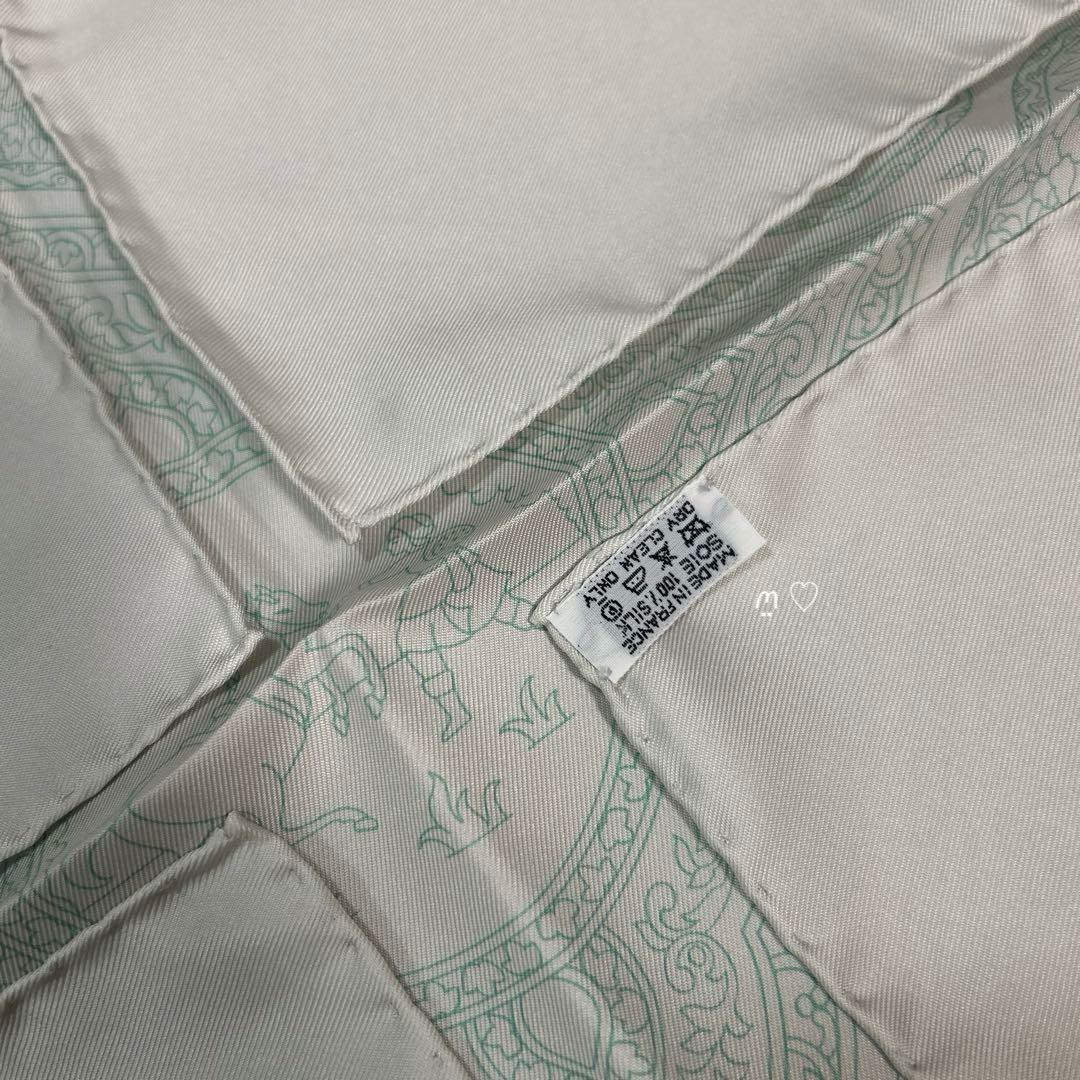 HERMESエルメス　カレ90　カラムダンQalamdan　シルクスカーフ　単色