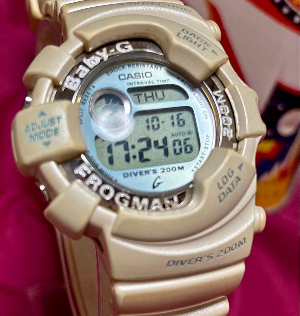 激レア★カシオ Baby-G フロッグマン BGW-100本体のみパールホワイト