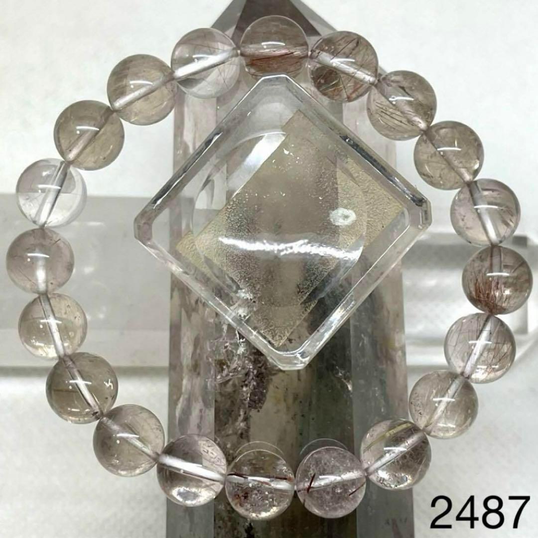 ルチルクオーツ　パワーストーンブレスレット　内径約16cm