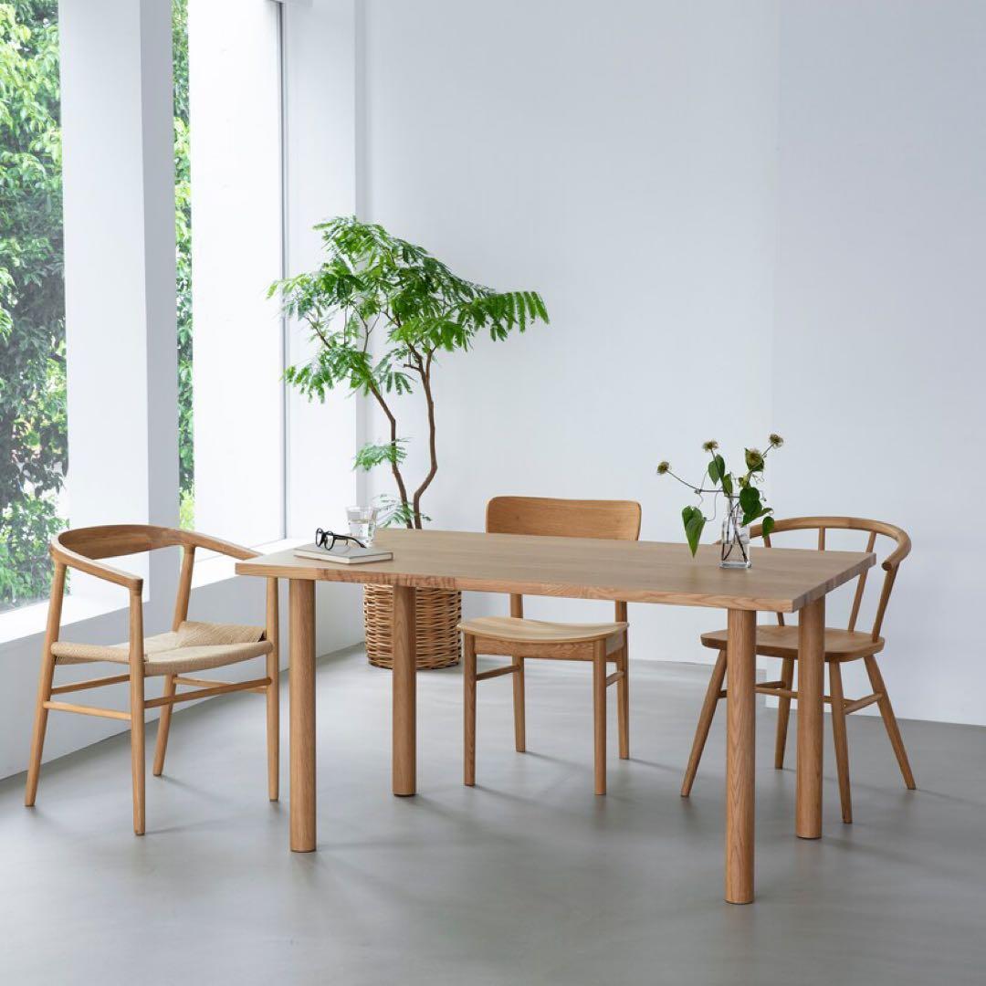 ⭐️超美品⭐️イス２脚＆テーブルセット⭐️無印良品⭐️廃盤希少⭐️木製テーブル