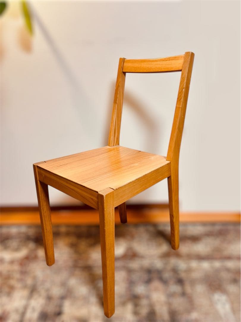 ⭐️超美品⭐️イス２脚＆テーブルセット⭐️無印良品⭐️廃盤希少⭐️木製テーブル