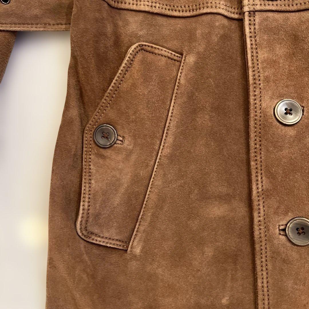 超美品　DENIM スエードトレンチコート　チンクワンタ　エンメティ