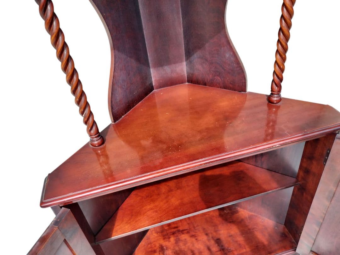 【希少】　アンティーク　昭和レトロ　コーナー棚　コーナーラック　コーナーチェスト