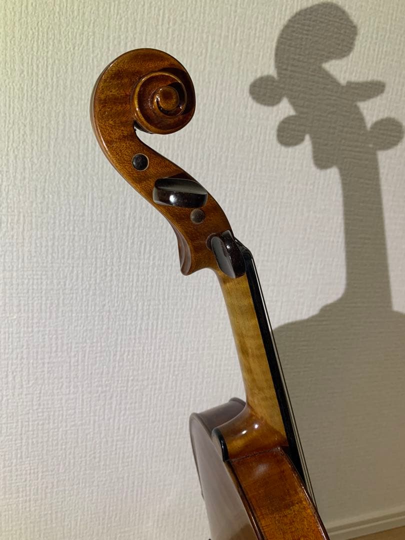 1940年代　アメリカ製　4/4 バイオリン　虎杢　裏板一枚板　修復済み