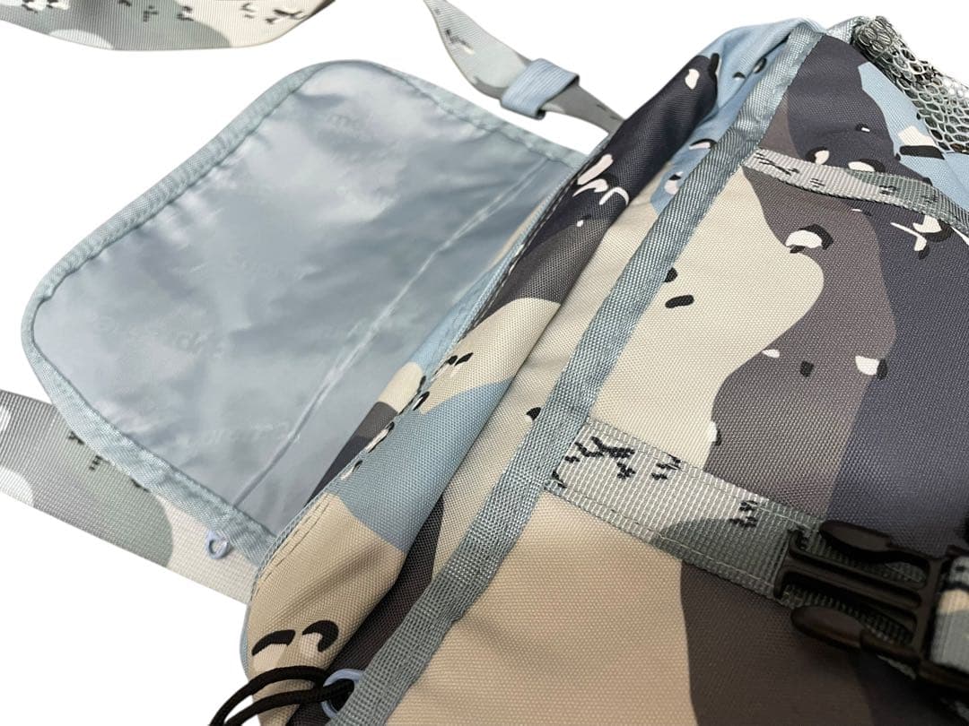 supreme シュプリーム　ショルダー　カモフラ　カモ柄　ブルー　ナイロン