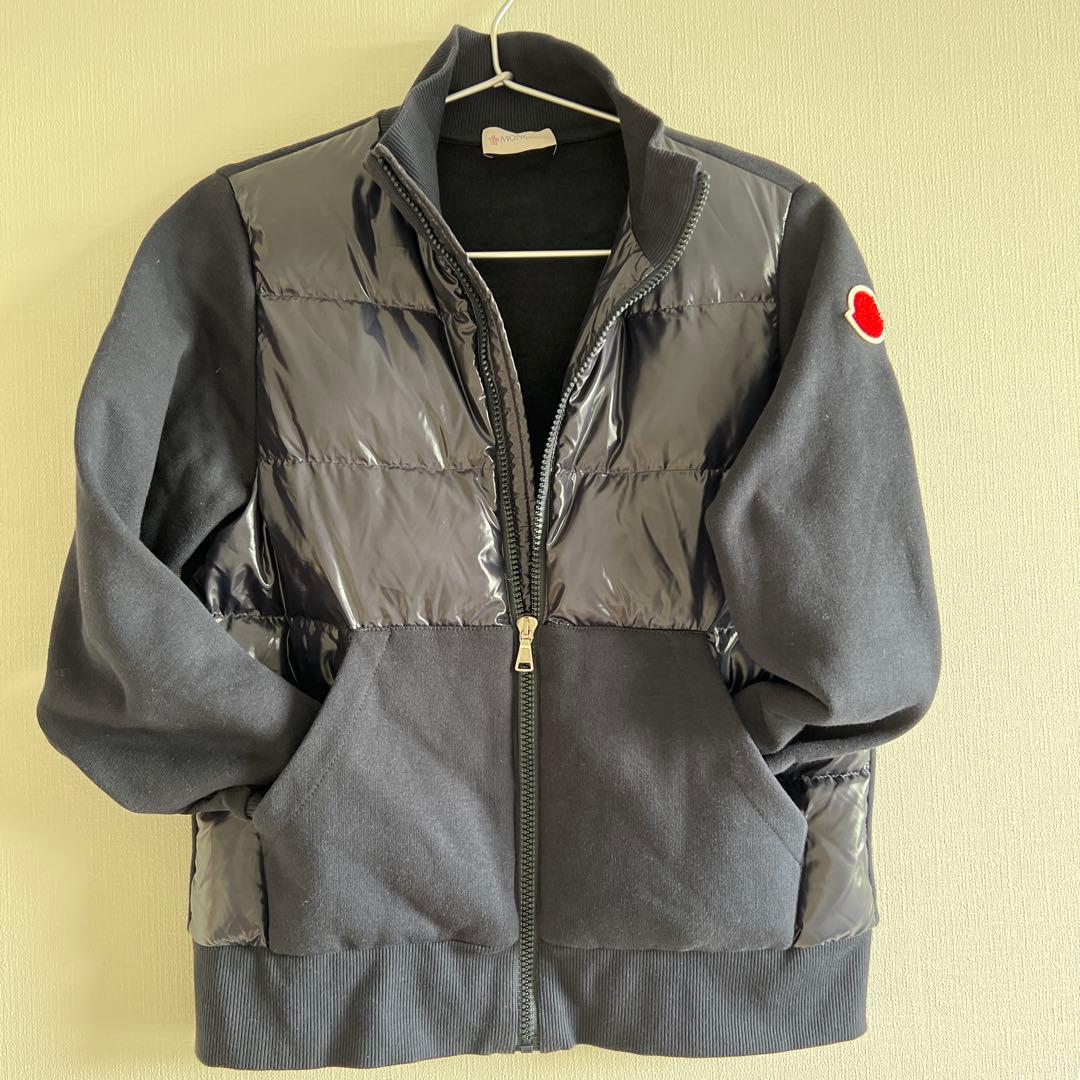 モンクレール　1回使用　ダークグレー ジップアップダウンジャケット
