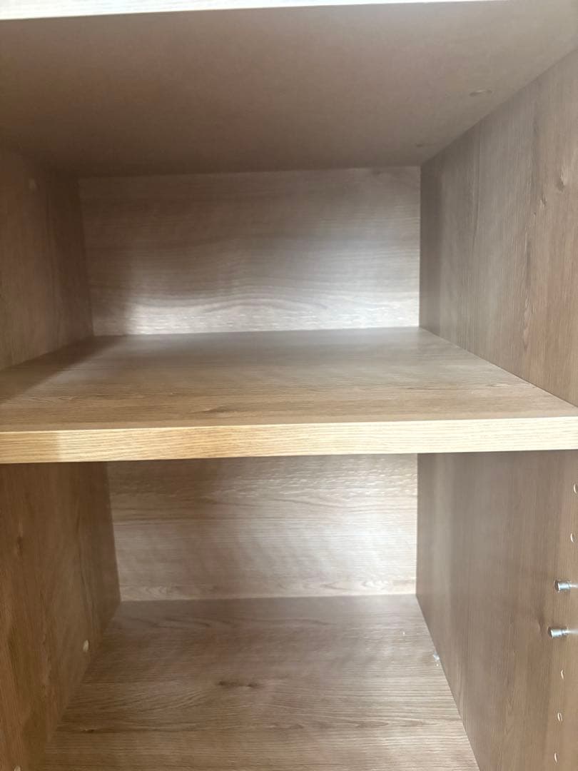 ディノス　木目調クローゼット　送料込