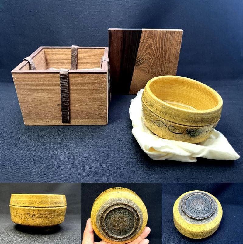 茶碗■古黄瀬戸 江戸期 コレクター所蔵品 瀬戸焼 古い抹茶碗 時代物 骨董品■