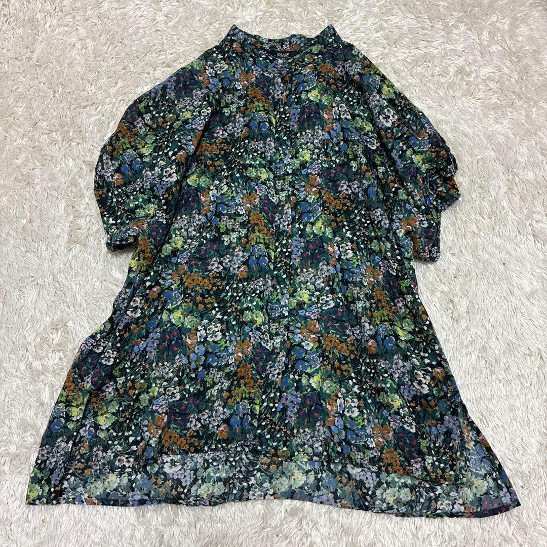 JOURNAL STANDARD L’ESSAGE タックスリーブシャツ 花柄