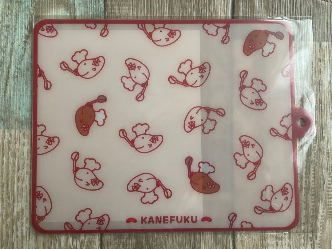 【新品】【非売品】カネフク めんたいパーク PPまな板シート