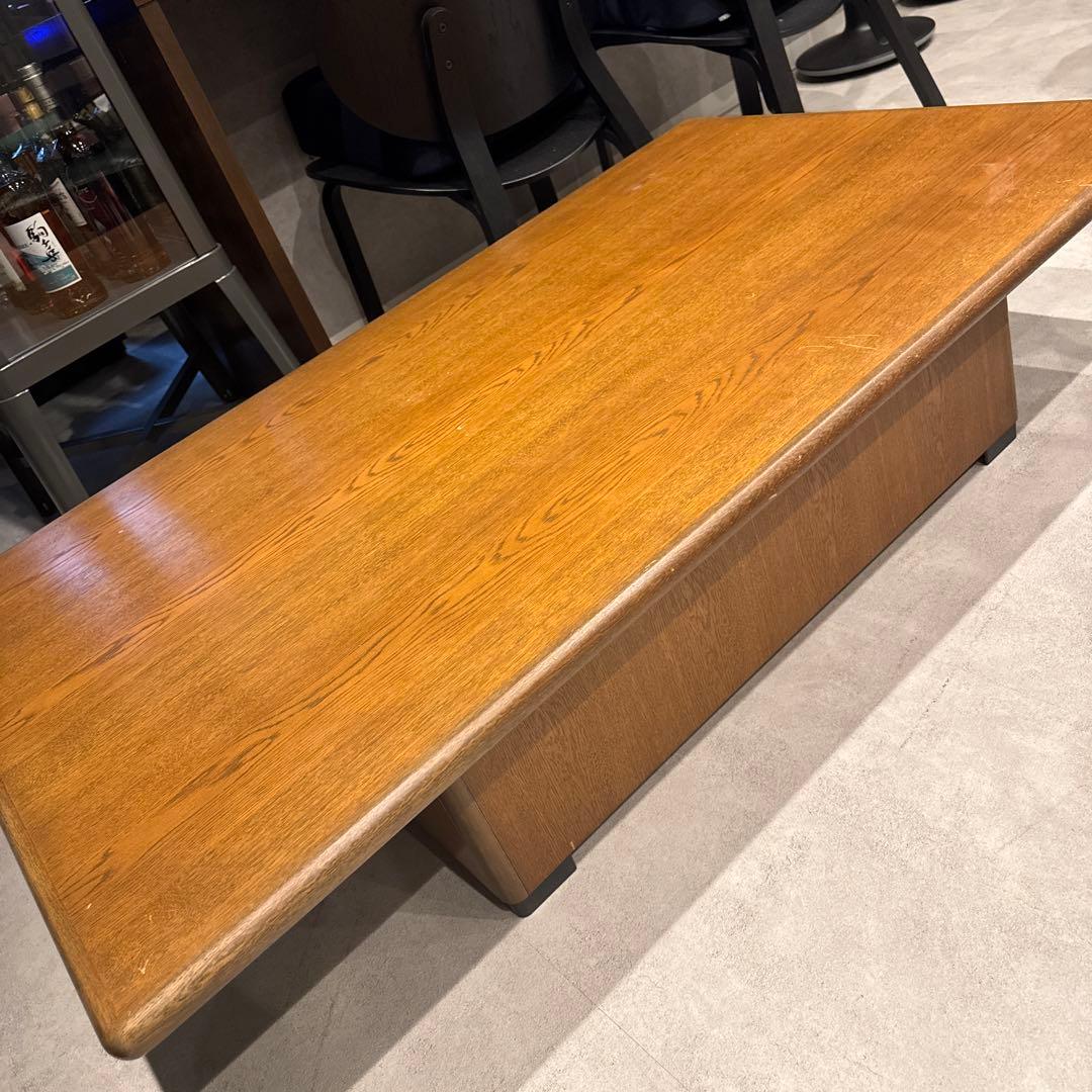 カリモク karimoku 木製ブラウン角型ローテーブル