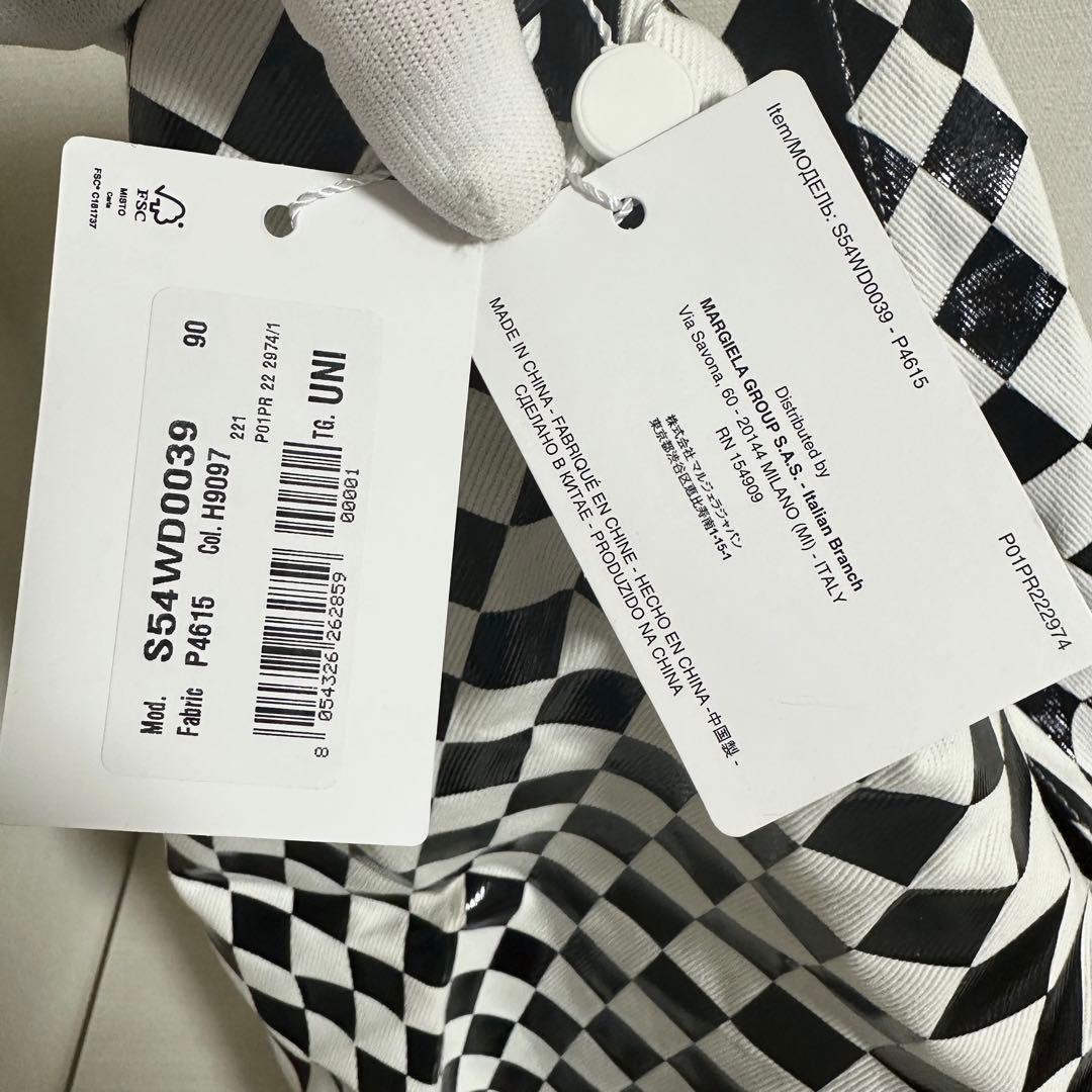 美品/MM6/エムエムシックス/メゾンマルジェラ/トートバッグ/チェック