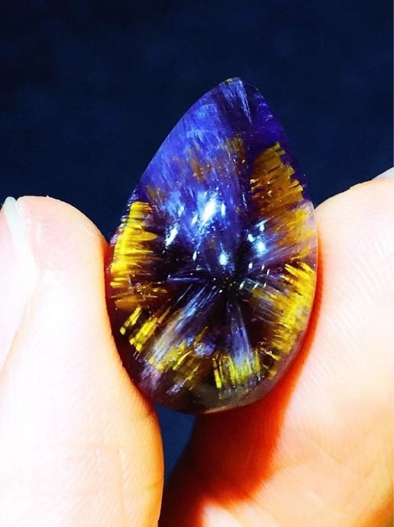 ⭐︎【天然 】カコクセナイト イン アメジスト ルース 20x12.4x8mm