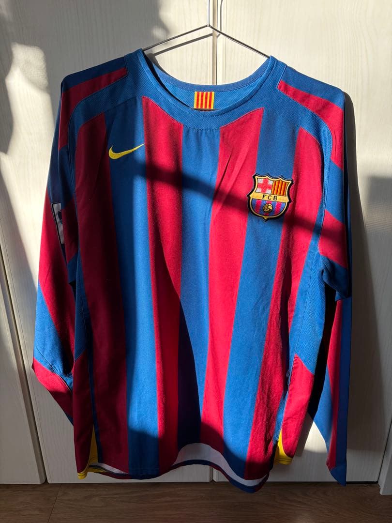 【希少】ロナウジーニョ バルセロナ　ヴィンテージユニフォーム　長袖ユニフォーム