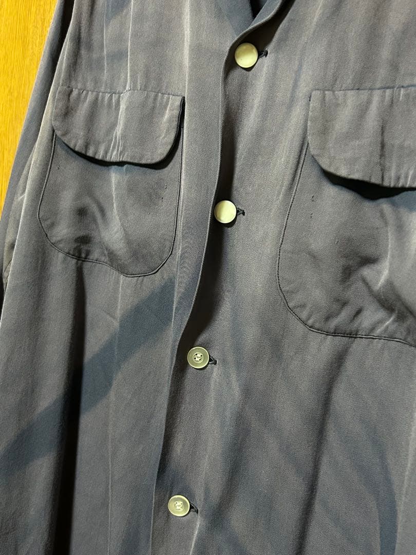 トップス 50s Sun fade rayon gabardine shirt