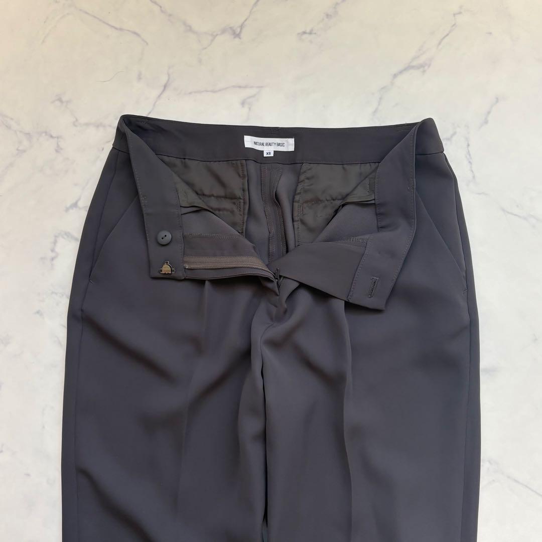 美品✨ナチュラルビューティベーシック ノーカラーセットアップ ウォッシャブル