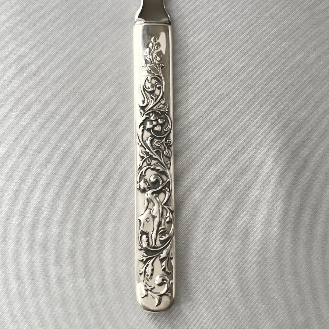 【LUNT】【純銀ハンドル】アールヌーボー レターナイフ / ペーパーナイフ