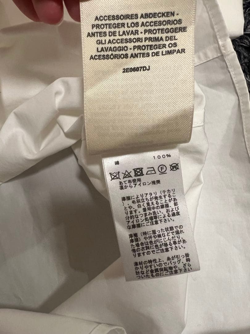 エルメス　白シャツ　半袖