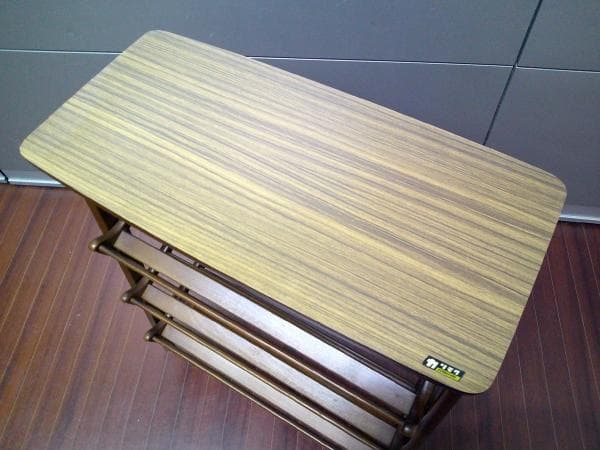 オールドカリモク スリッパラック 木目 デコラ karimoku