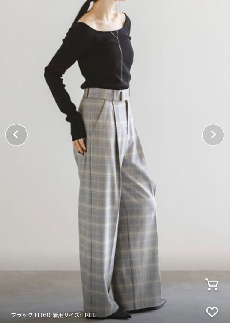 【未使用品】ノーブル '25 現行品　デコルテロングスリーブニット　プルオーバー