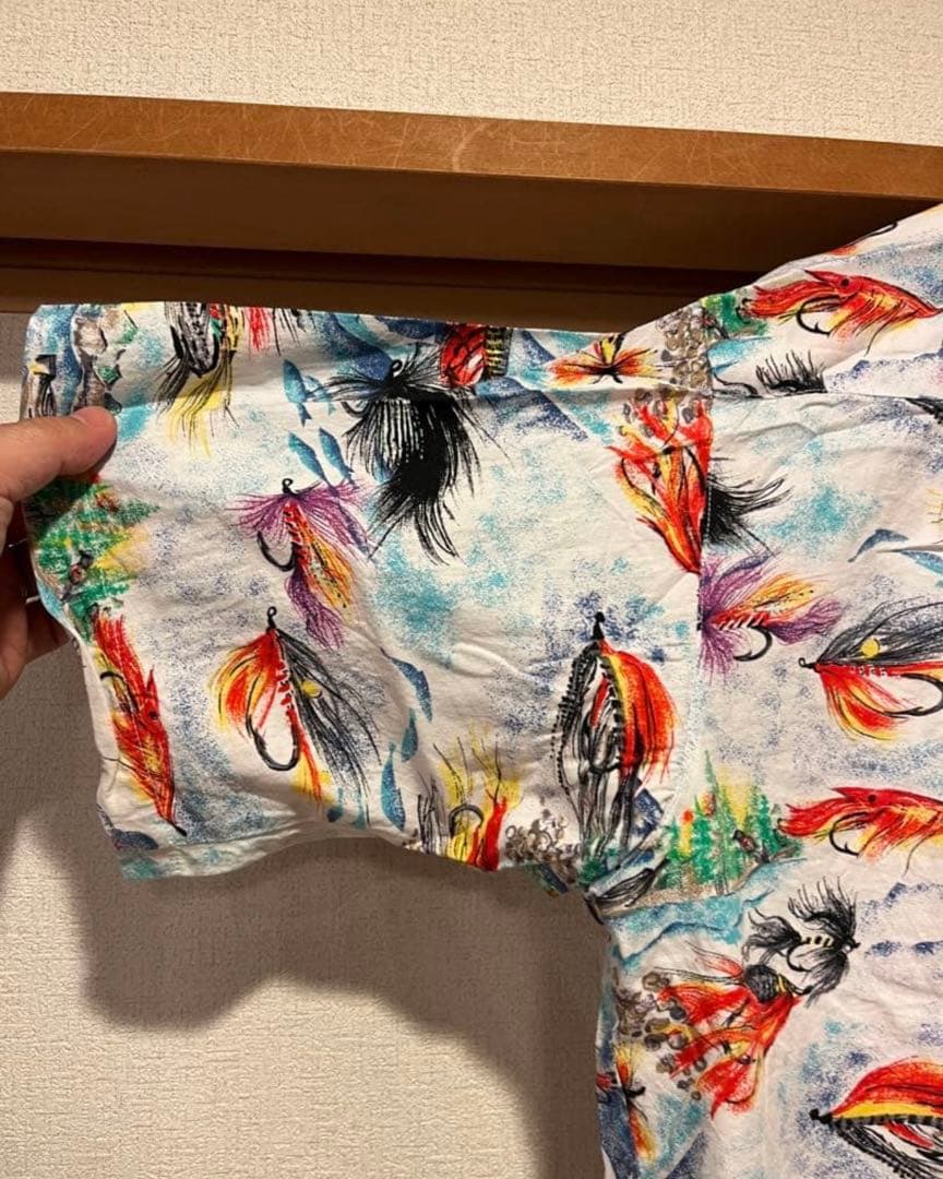 パタロハ　Pataloha パタゴニア　1993　毛針 アロハシャツ　Ｍ