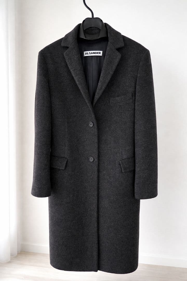 JIL SANDER 34　アンゴラ混 ロングコート