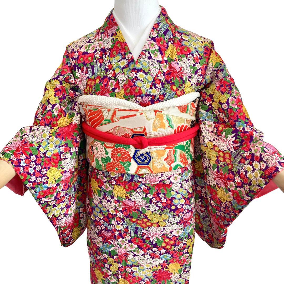 ★ ねむです★ アンティーク着物　ジュニア　大人　NO33