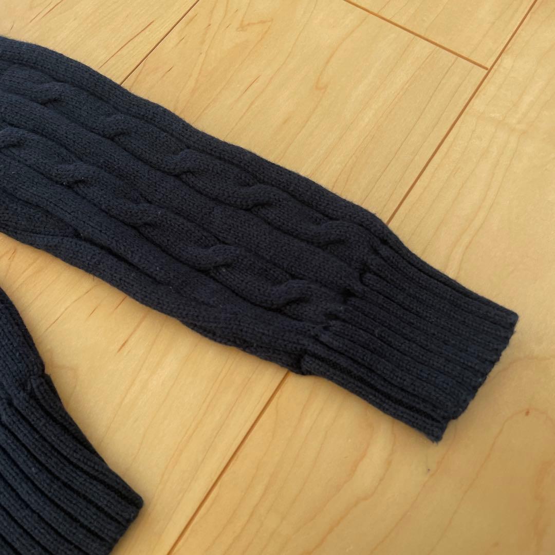 POLO RALPH LAUREN ポロ M ネイビー ケーブルニットセーター