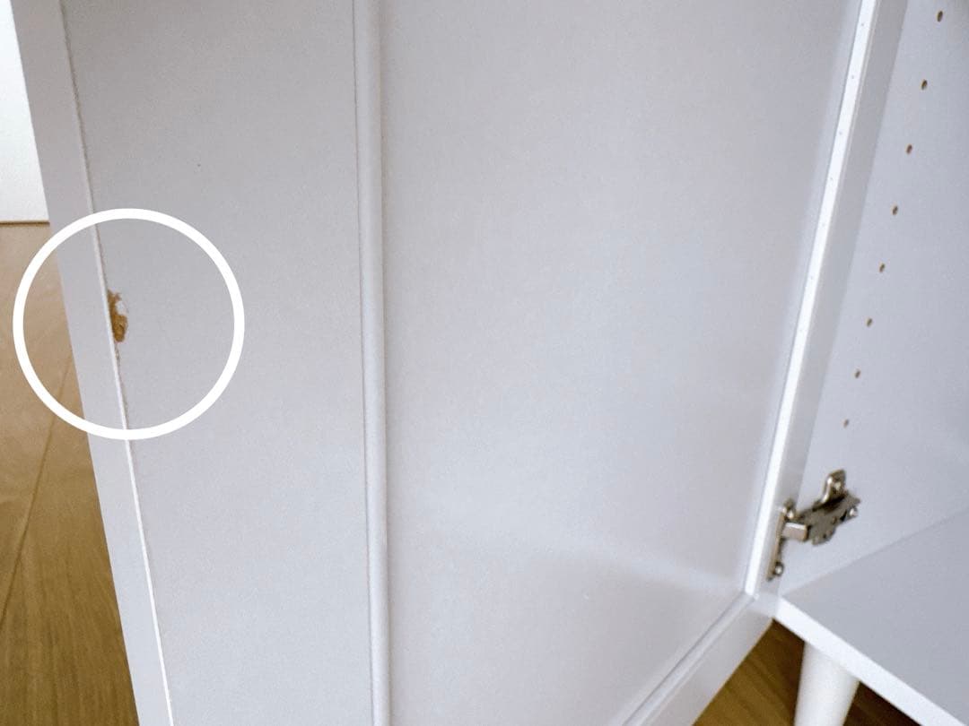 キャビネット　チェスト　ホワイト　幅75 飾り棚