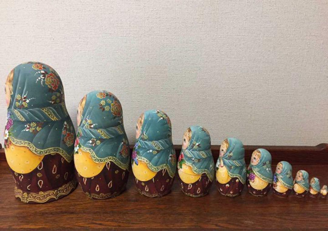 【bern】ロシア雑貨☆特大マトリョーシカ(10P)H25cmスベトラーナ