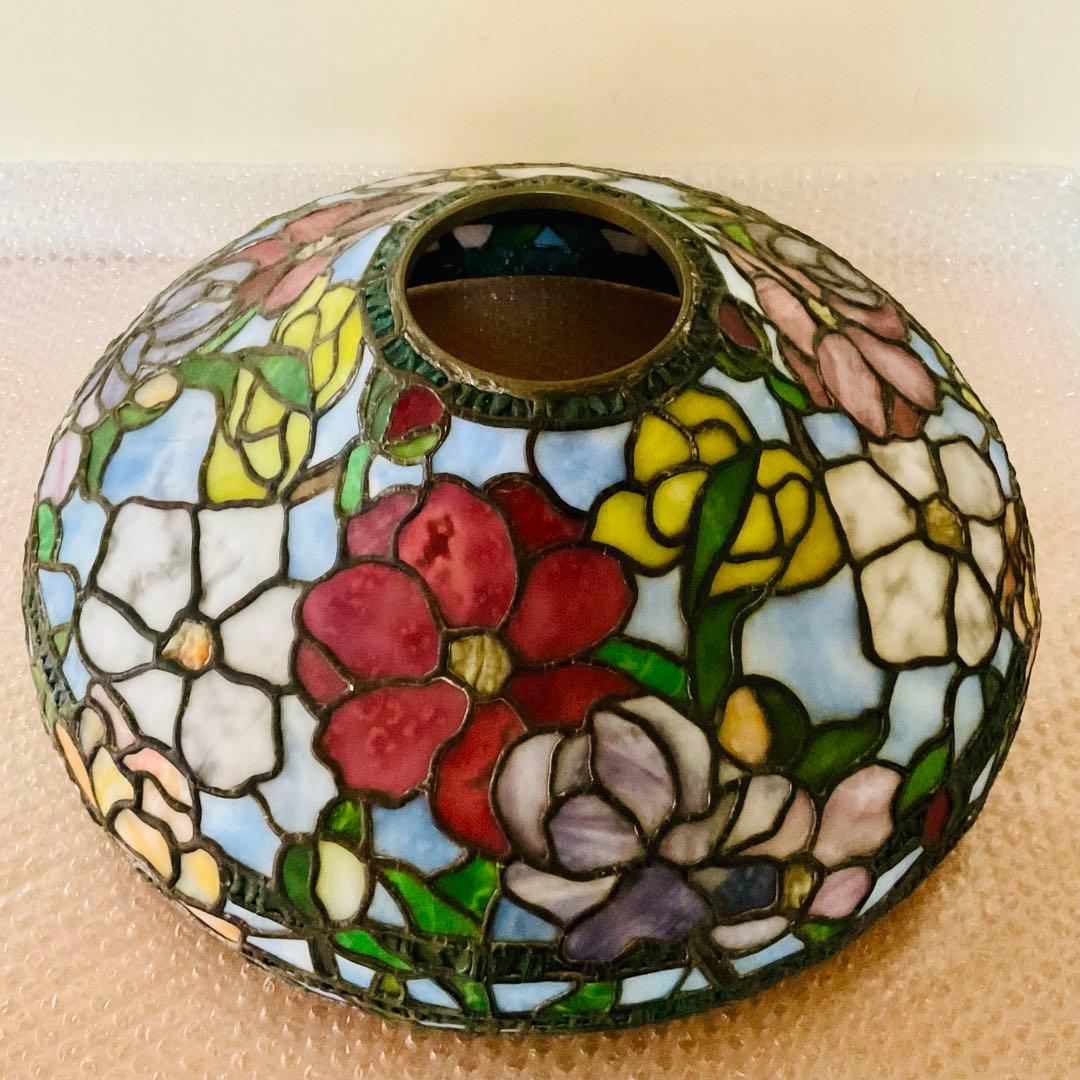 ⭐️がんも様 御専用⭐️【ヴィンテージ】ステンドグラスランプ フラワースカイ